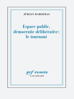 cover image of Espace public et démocratie délibérative